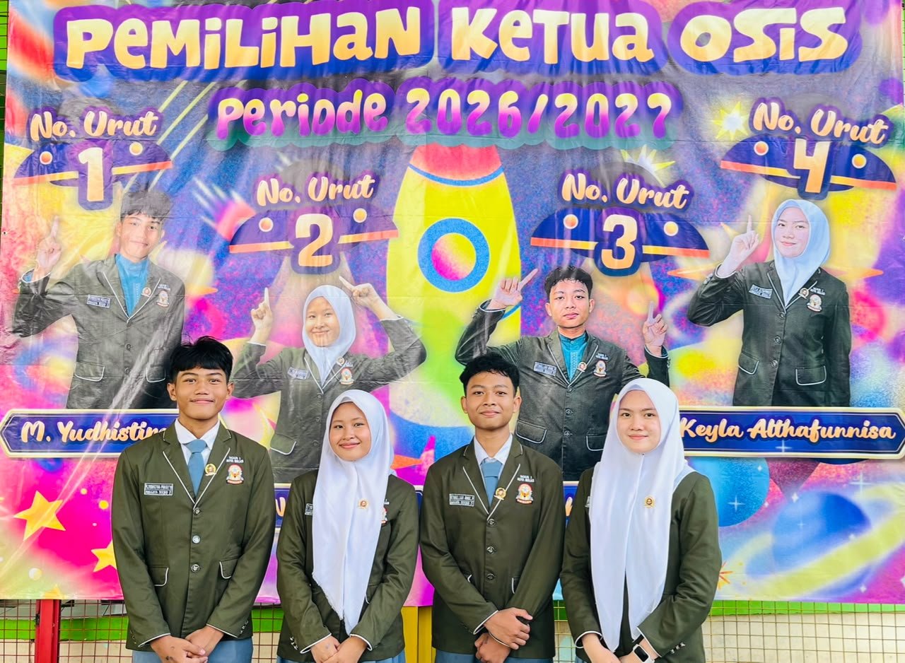 SEMARAK PEMILIHAN KETUA OSIS MAN 1 KOTA BEKASI, WUJUDKAN DEMOKRASI DI LINGKUNGAN MADRASAH